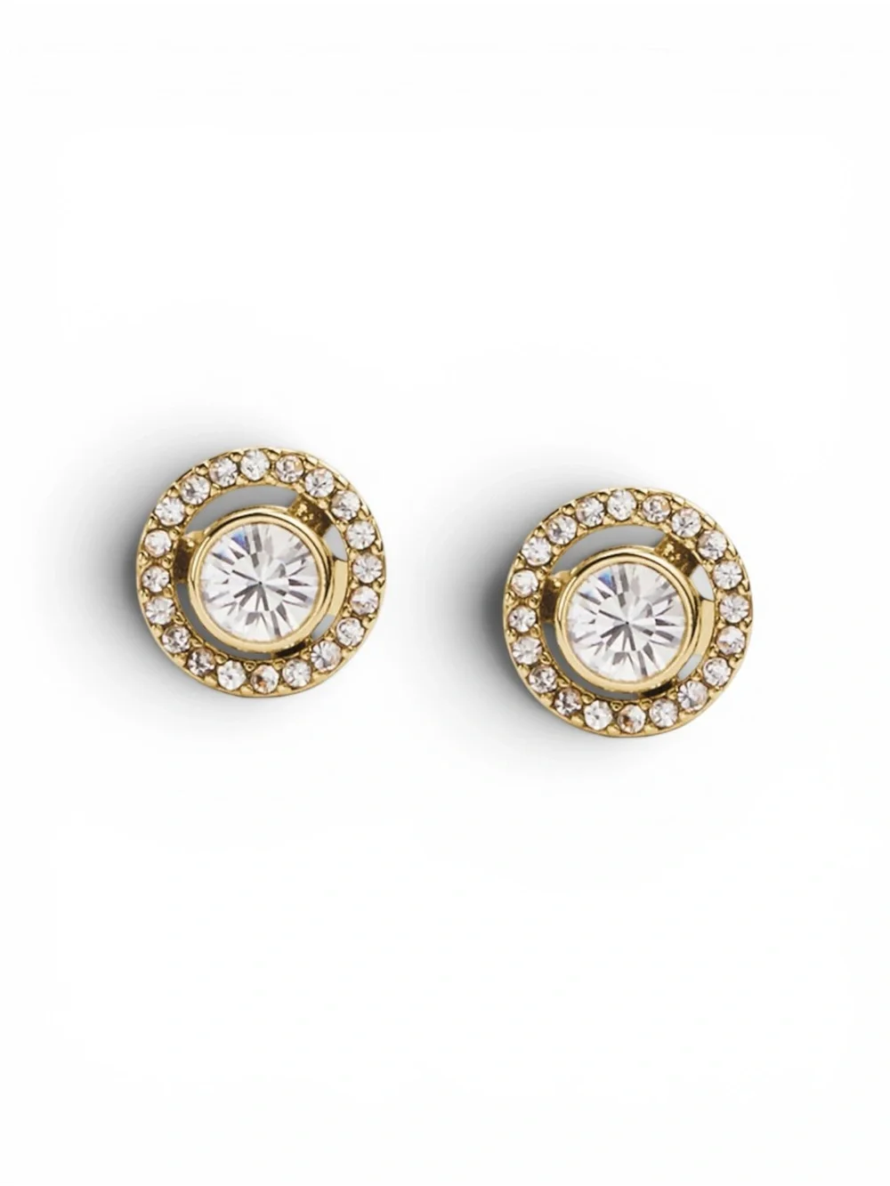 Coach Pavé Halo Stud Earrings - Picture 2 of 5